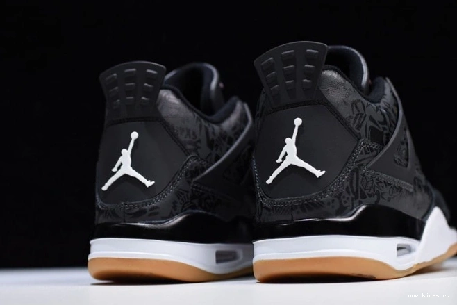 Chep Onekick Laser Black Air CI1184-001 Jordan Retro 4 0703